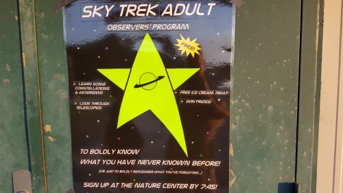 Poster for Sky Trekker Adult Observers' Program